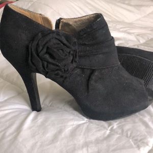 Suede booties